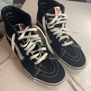 black and white high vans